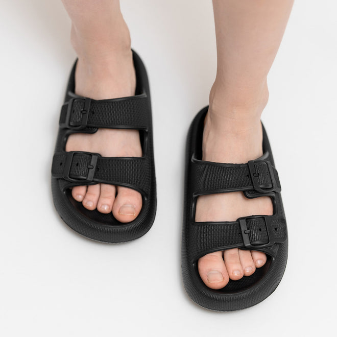 Cloud Slides - Cushioned EVA Sandals with Adjustable Buckles
