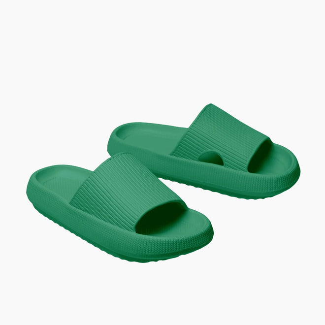 Men's Cushion Slides - Cloud Slides Emerald Green