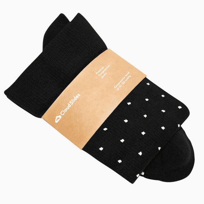 Compression Socks - Black Dot (18-25 mmHg)